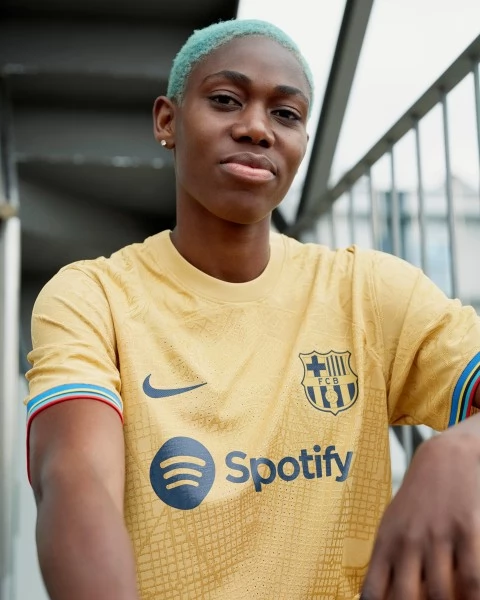 Maillot de Foot FC Barcelone Lewandowski 9 Tenue Extérieur 2022/23